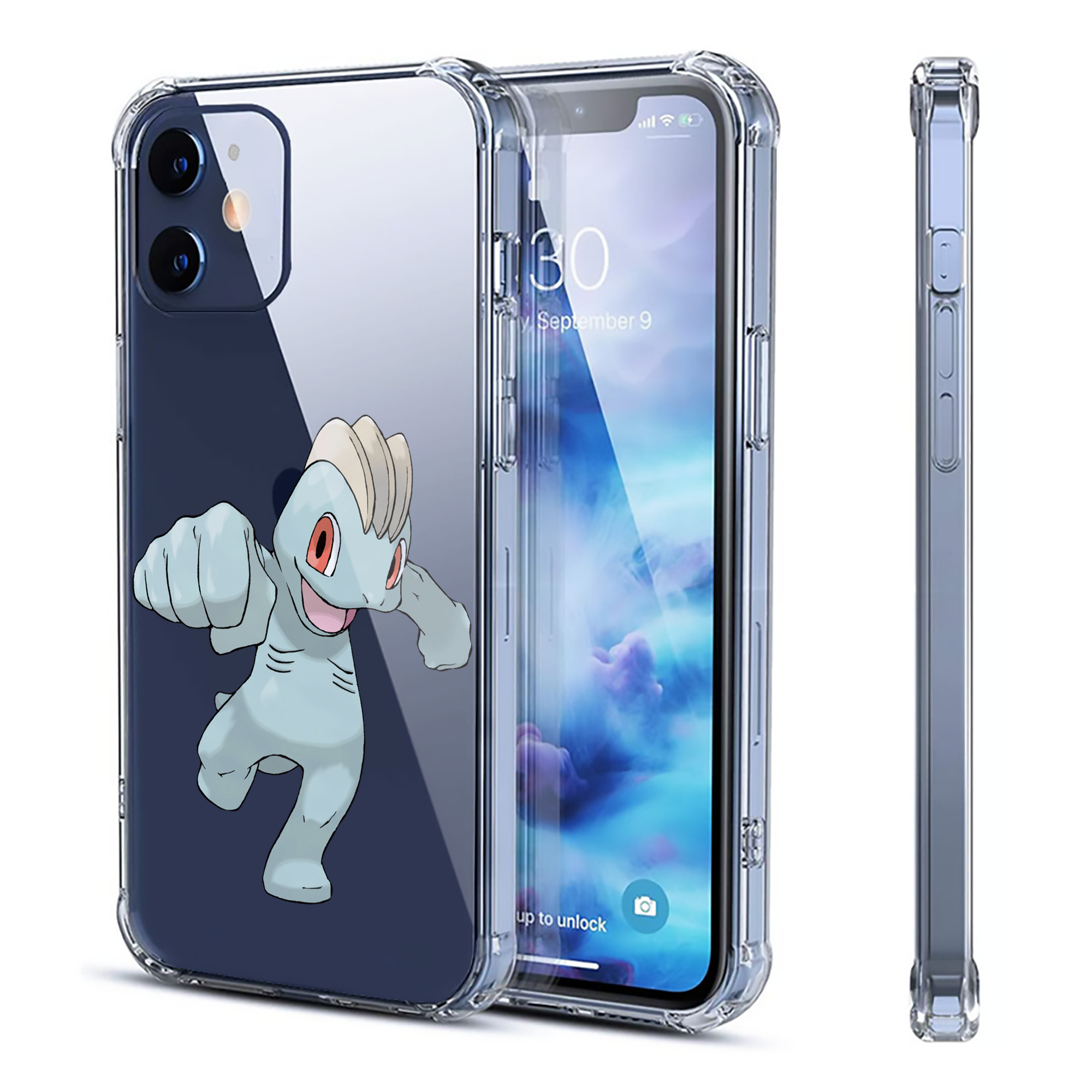 （画像用） ポケットモンスター Pokémon 【iPhone 12シリーズ対応】透明スマホケース（クリアソフトケース）